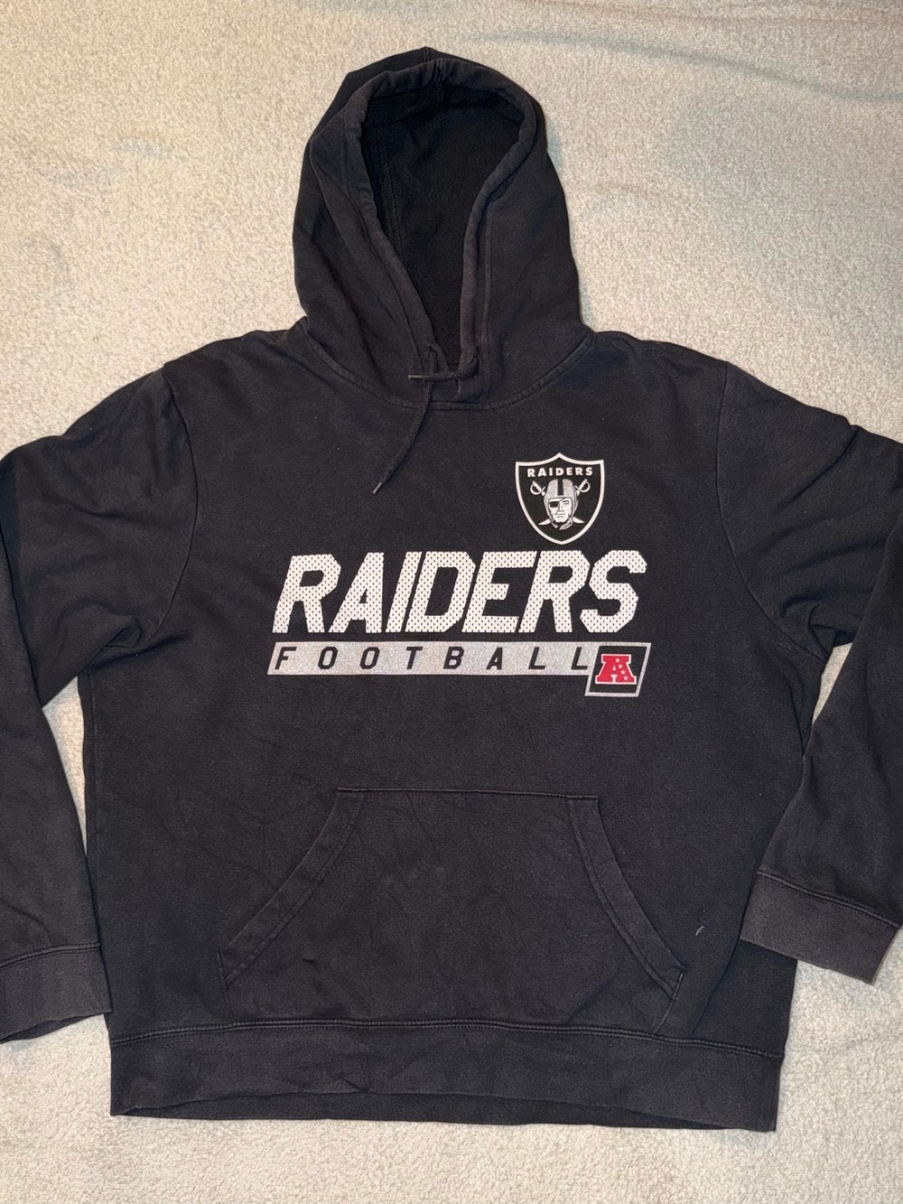 Raiders Men's Black Hoodie Sweatshirt